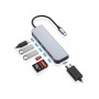 CONCEPTRONIC DONN02G 6-in-1 USB 3.2 Gen 1 Docking Station, USB 3.0 x 2, 60W USB PD, HDTV, SD, TF/MicroSD, 35.8 x 120 x 15 mm CON
